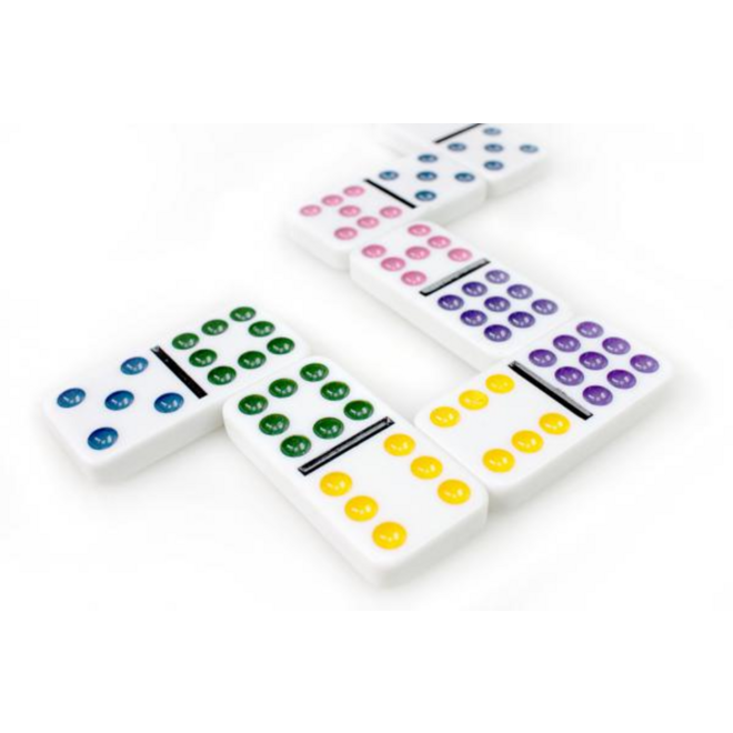 Domino dubbel 9 in blik