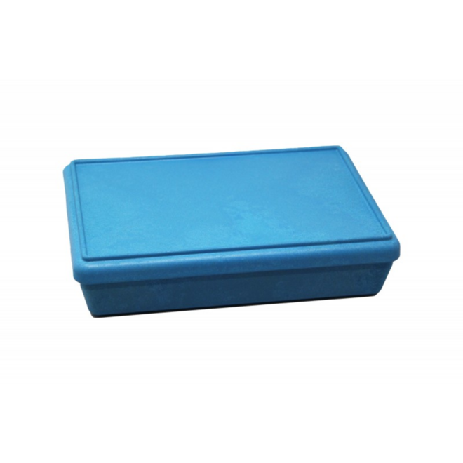 Box met deksel RE-Wood® 25 x 18 x 6 cm - 1,5 l, blauw