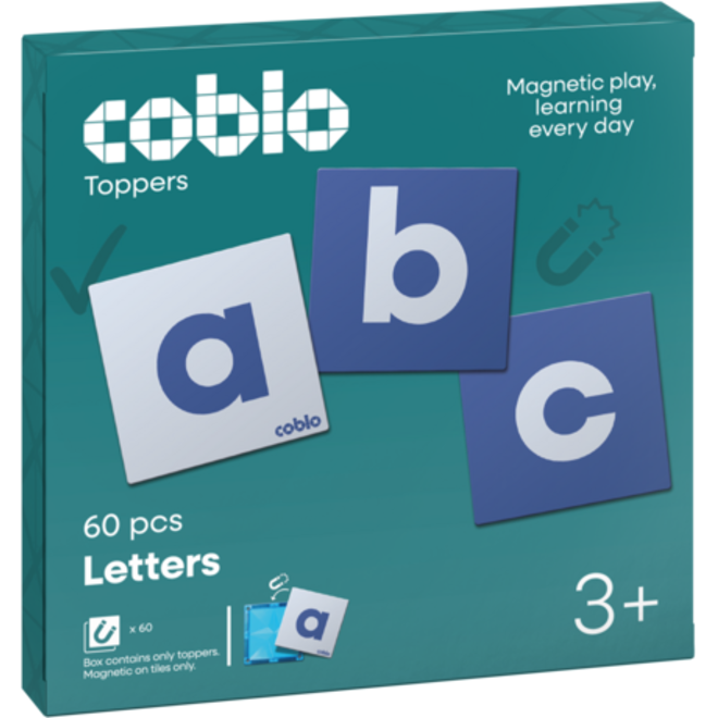 Coblo Toppers Letters - 60 stuks