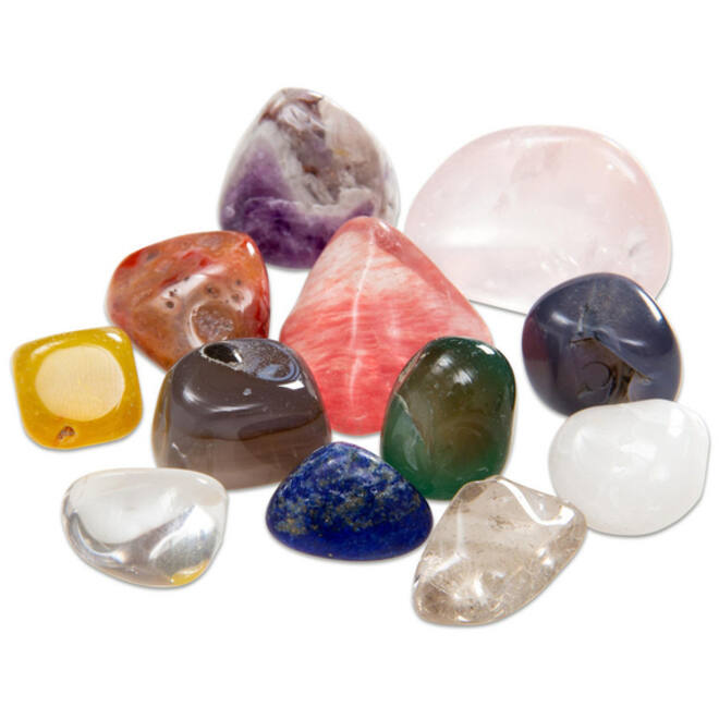 Edelstenen, 12 stuks