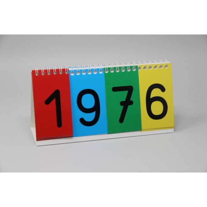 Flipchart, voor 4 cijfers
