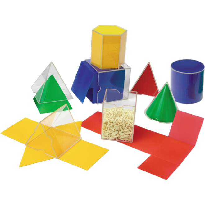 Geometrische vouwbare vormenset