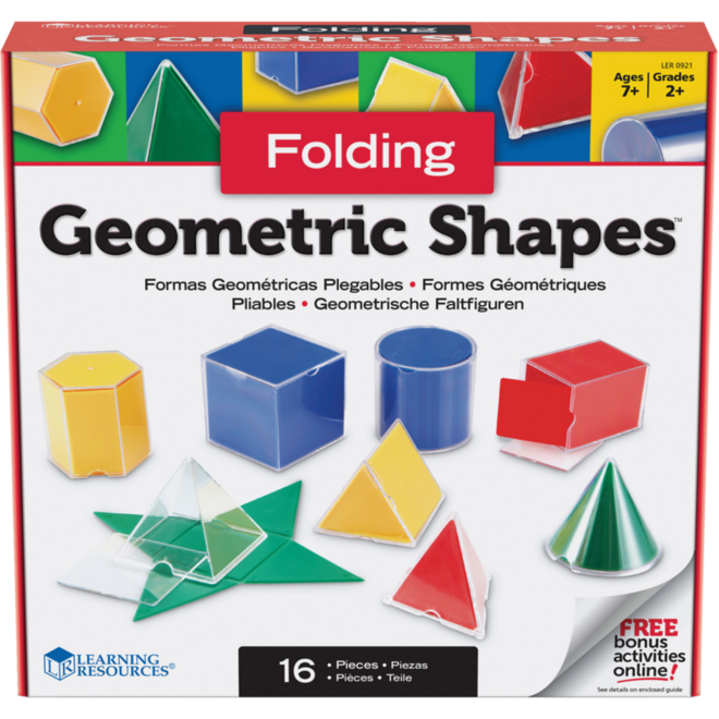 Geometrische vouwbare vormenset