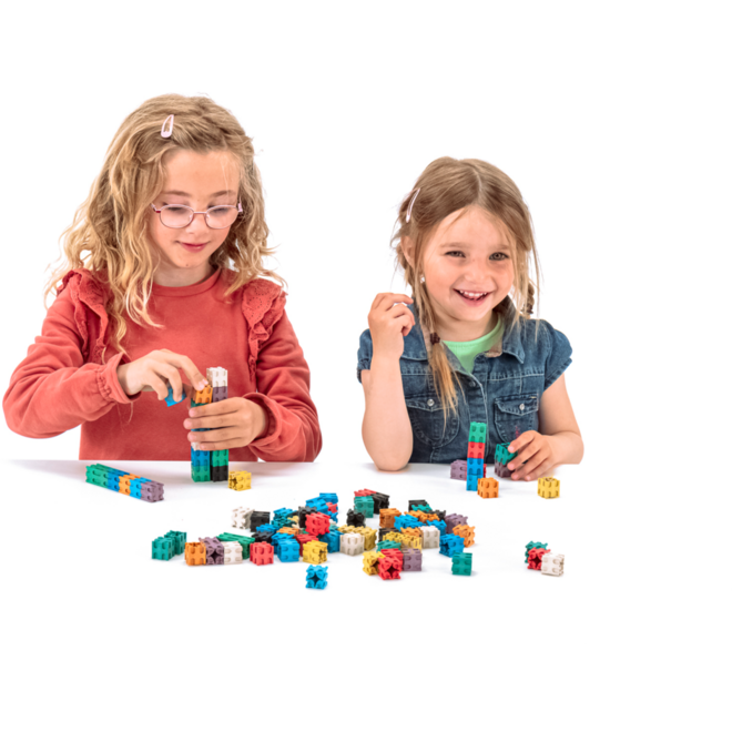 Kubussen interlocking in 10 kleuren (100 stuks)