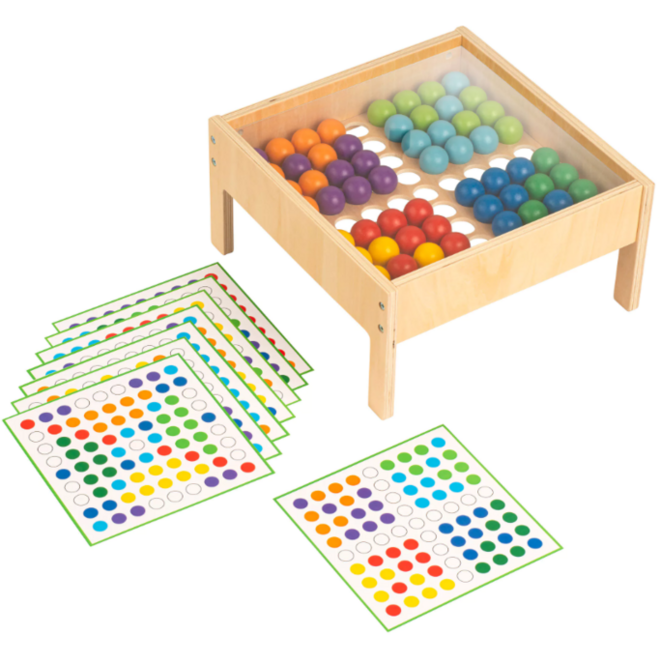 Mozaïektafel met gekleurde ballen