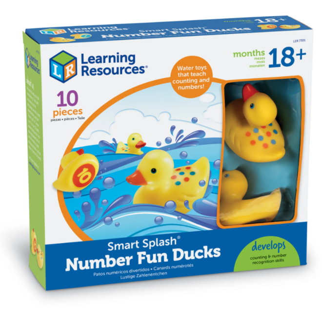 Smart Splash® Getallenpret Eendjes (Set van 10)