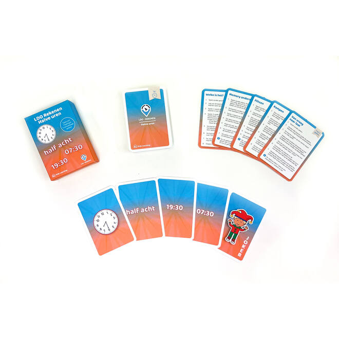 LDO Rekenen - Kaartspel Tijd - set van 4