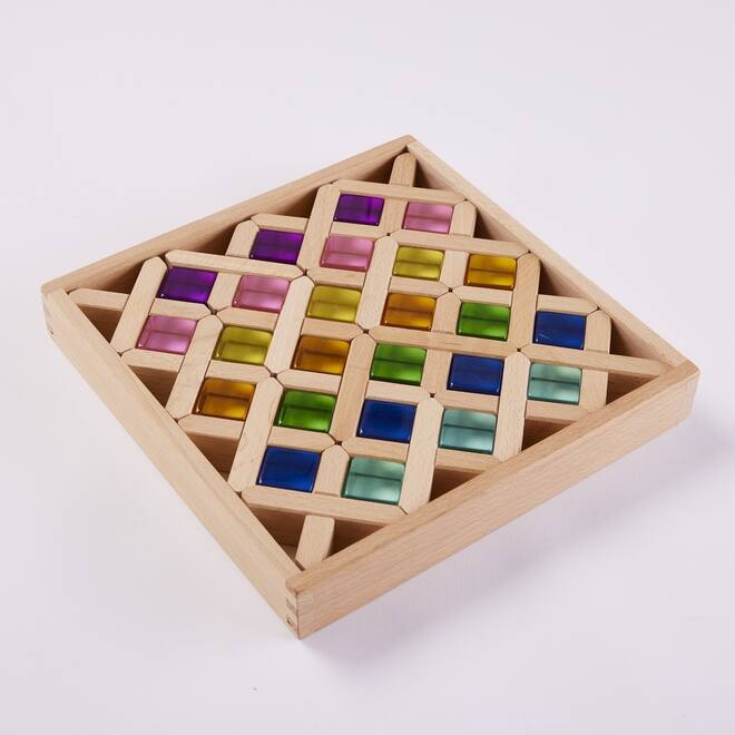 Regenboog Edelstenen & Kruizen Set van 40