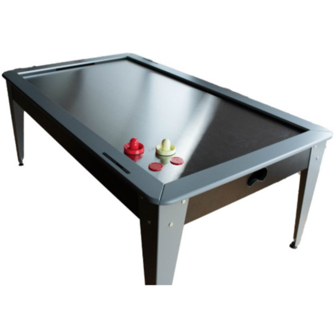 Bilijardai Dino Airhockey 7ft zwart RVS voorzien van 2 motoren