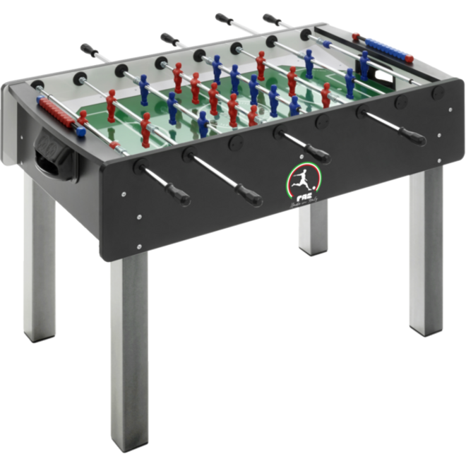 Tafelvoetbaltafel met telescoopstangen FAS Match, speelklaar aangeleverd