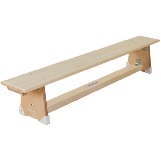 Turn-/gymnastiekbank, 200 cm, gemaakt van knoestvrij zachthout