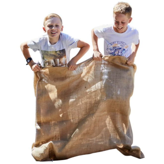 Springzak | Dubbele jute, 120 x 115 cm, naturel