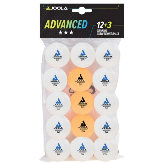 Tafeltennisbal | Joola® TT Advanced Training, wit (oranje), 12 + (3) verpakking