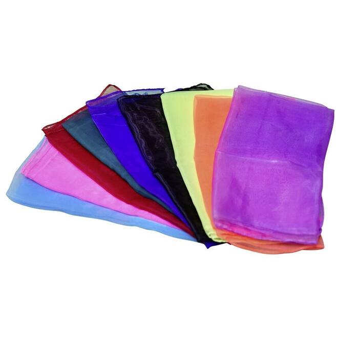 Jongleerdoekjes, set van 10 stuks, 66 x 66 cm