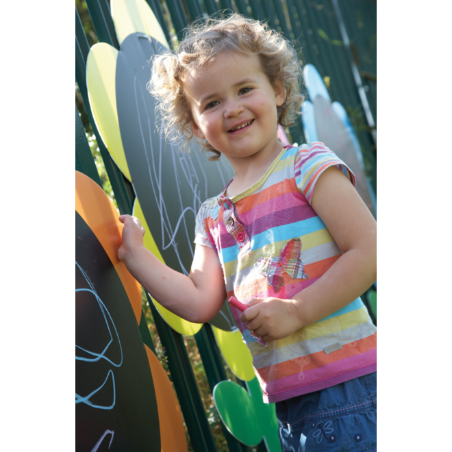 Krijtbord margrieten voor buiten, set van 5 stuks