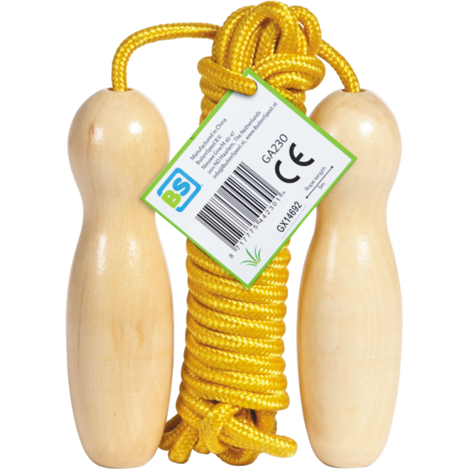 BS | Springtouw extra lang 5 meter, naturel