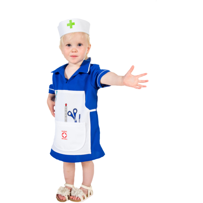 Verkleedkleding ECO zuster, 4-7 jaar