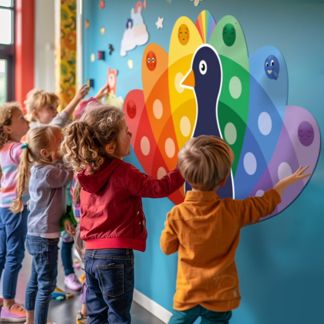 Pauw Emotiewaaier voor aan de wand (groot)
