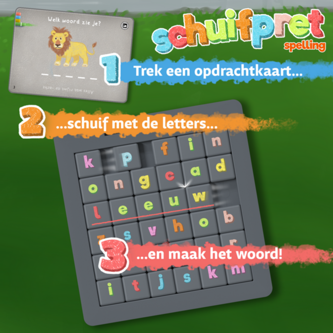 Schuifpret Spelling