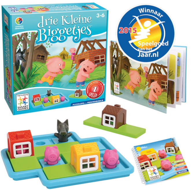 De drie kleine biggetjes 48 opdrachtkaarten