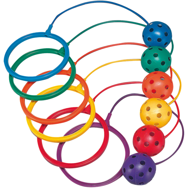 Bal aan de voet, set van 6 stuks
