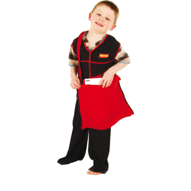 Verkleedkleding ECO postbode, 4-7 jaar
