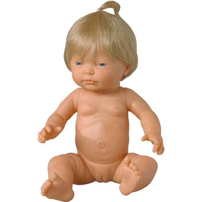 Pop meisje Europees met haar, 42 cm, Les Pluminis