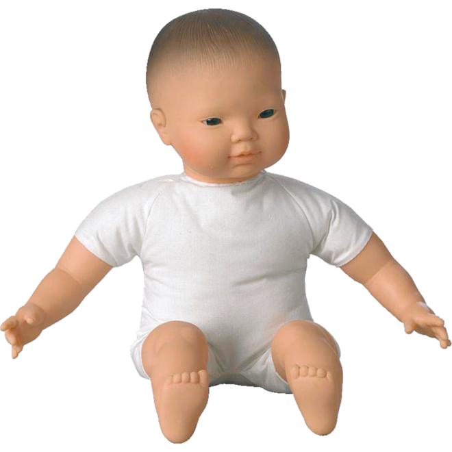 Pop zacht Aziatisch zonder haar, 40 cm, Les Pluminis