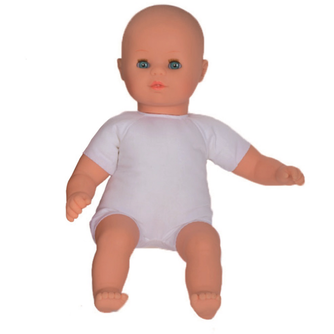 Pop zacht Europees zonder haar, 30 cm, Les Pluminis