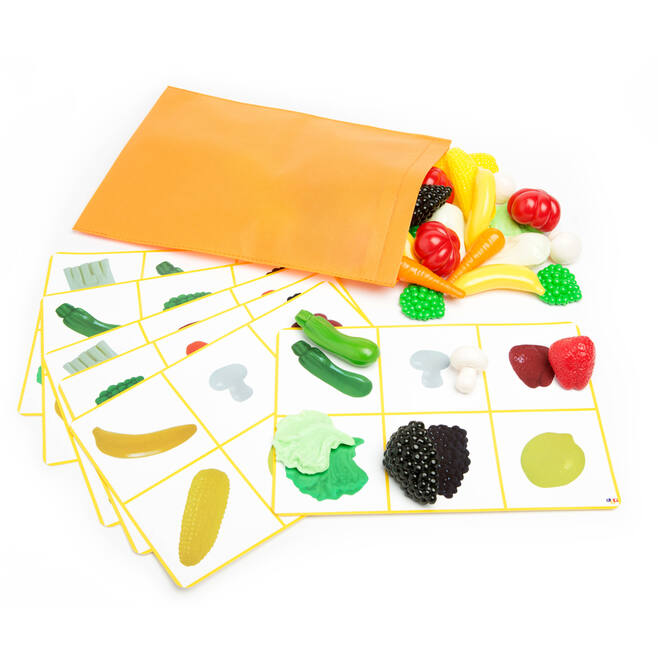 Tastspel | Groenten en fruit, set van 36
