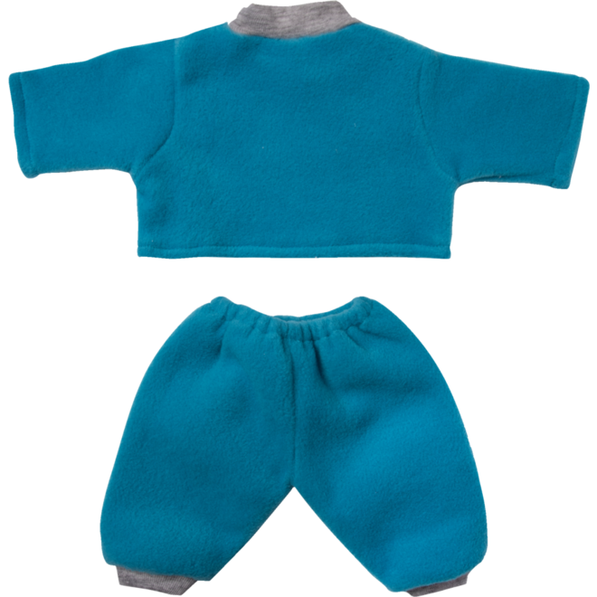 Poppenkleertjes blauw pakje, 45 cm