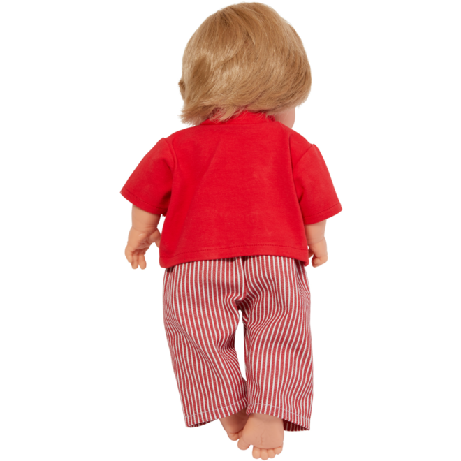 Pop meisje Europees met haar en kleding, 40 cm, Les Pluminis