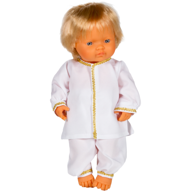 Poppenkledingset multi-cultureel voor poppen vanaf 38 cm