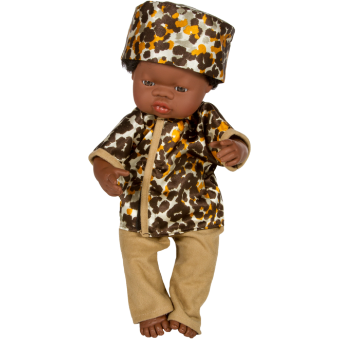 Poppenkledingset multi-cultureel voor poppen vanaf 38 cm