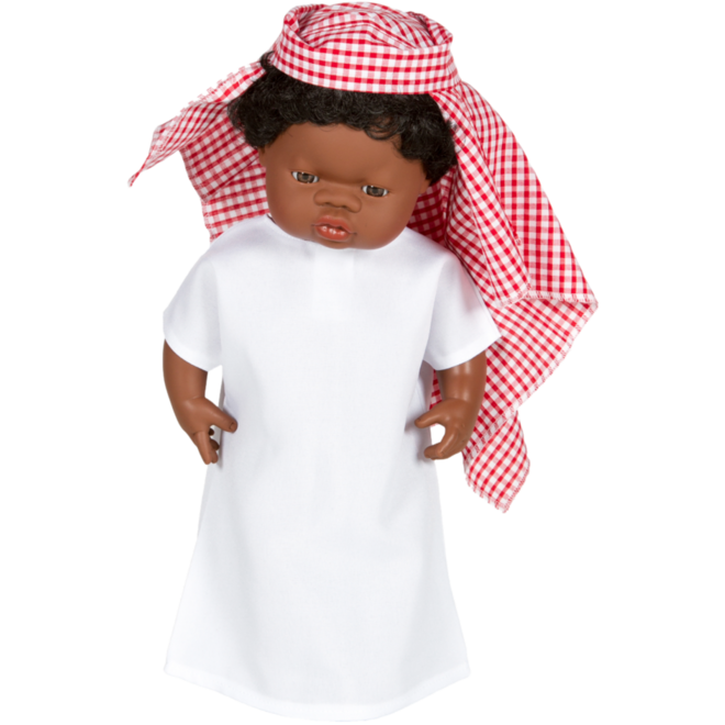 Poppenkledingset multi-cultureel voor poppen vanaf 38 cm