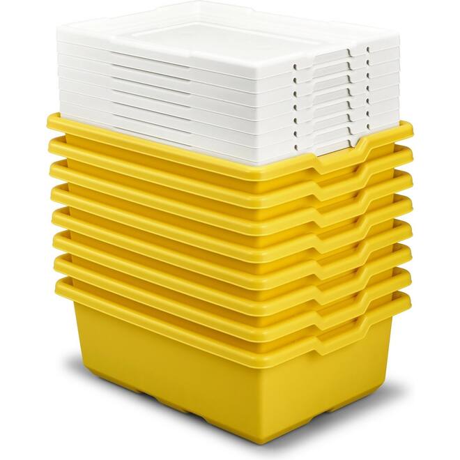 LEGO® Education 45496 Medium Storage box Yellow (set van 8 stuks)