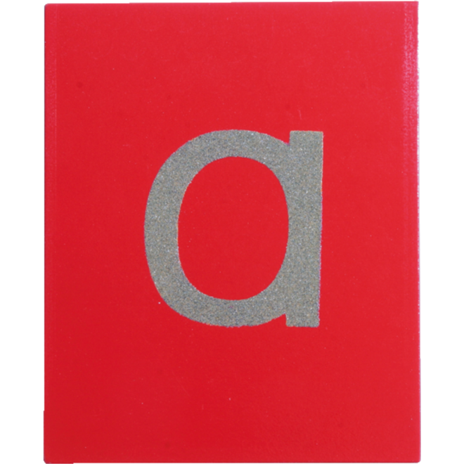 Schuurpapier letters klein