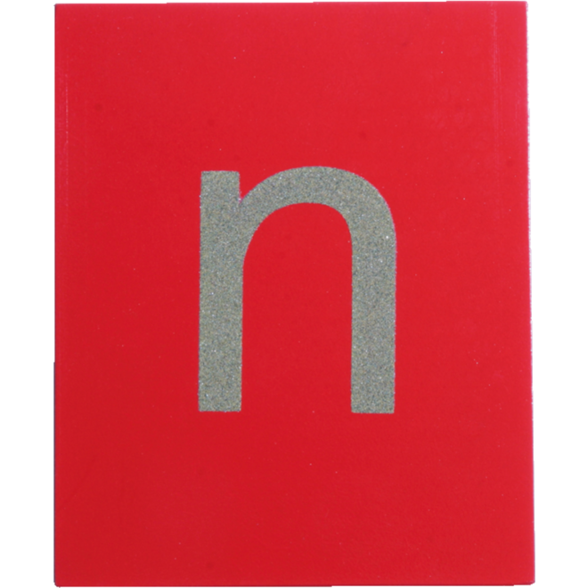 Schuurpapier letters klein