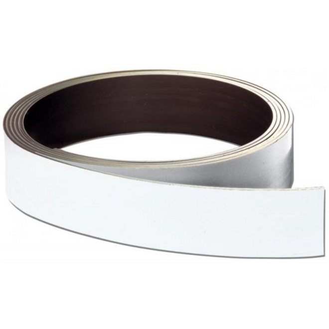 Magneetband zelfklevend, 1000 mm lang en 12 mm breed