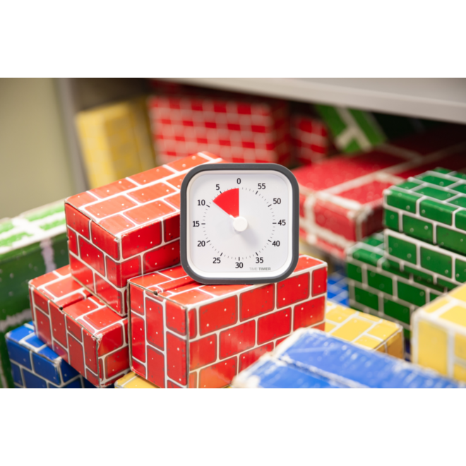 Time Timer Mod donkergrijs formaat 9 × 9 cm