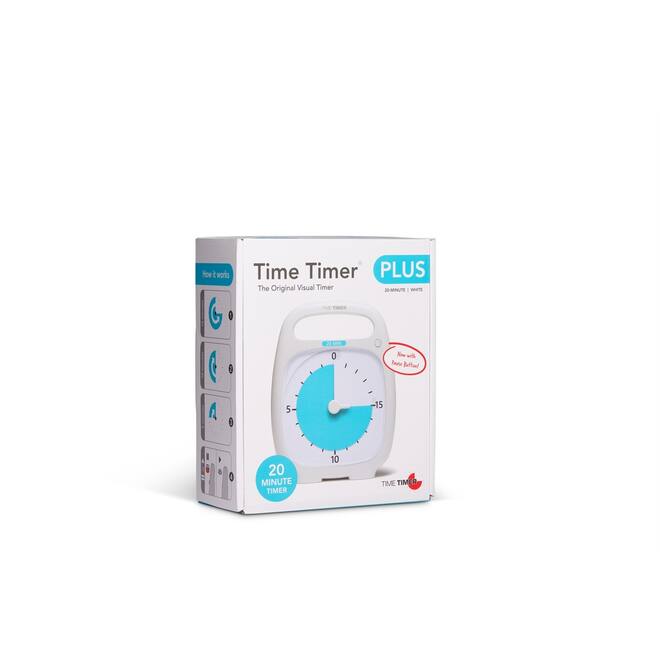 Time Timer Plus 20 minuten, wit