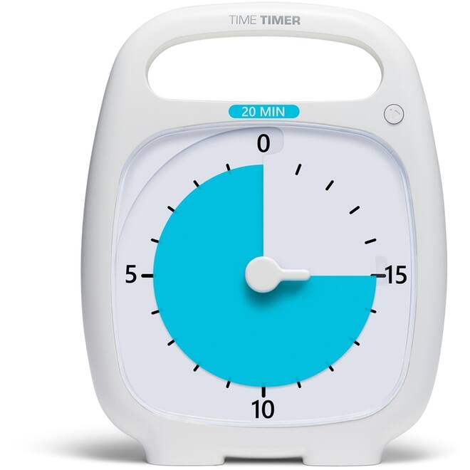 Time Timer Plus 20 minuten, wit