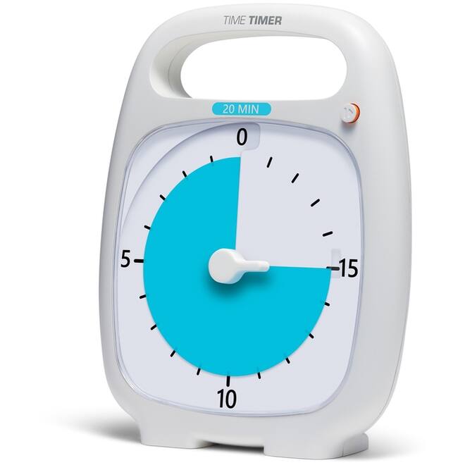 Time Timer Plus 20 minuten, wit