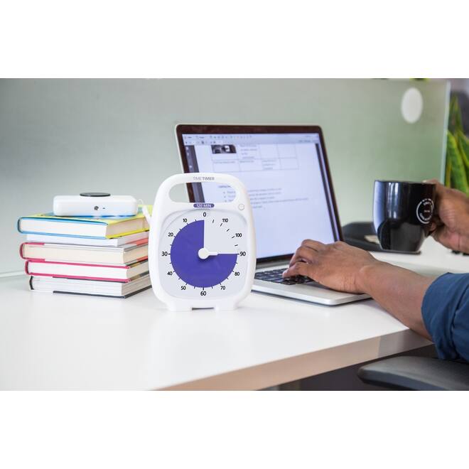 Time Timer Plus 120 minuten, wit