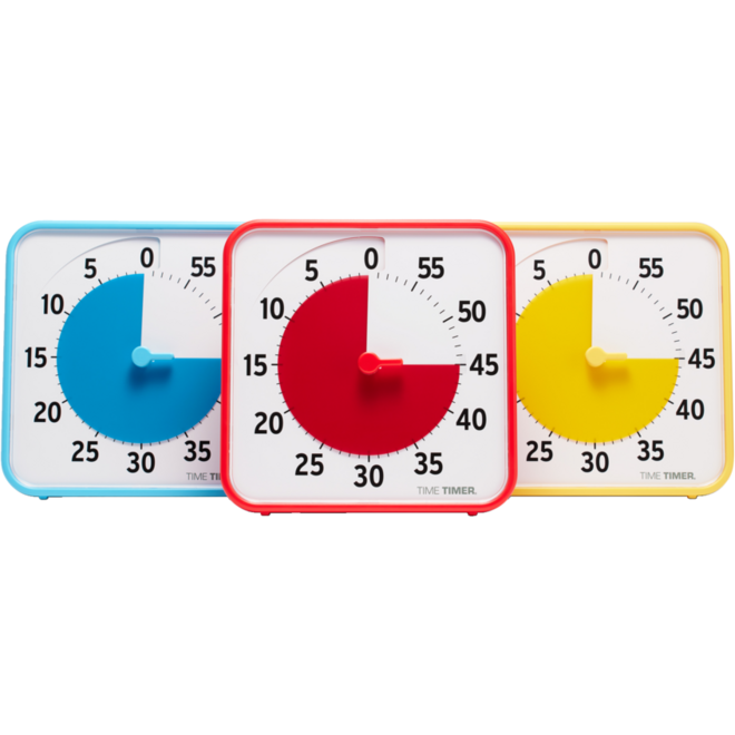 Time Timer® Primary Colour Collection, geel, rood, blauw