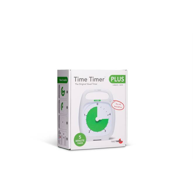 Time Timer Plus, 5 minuten - Wit