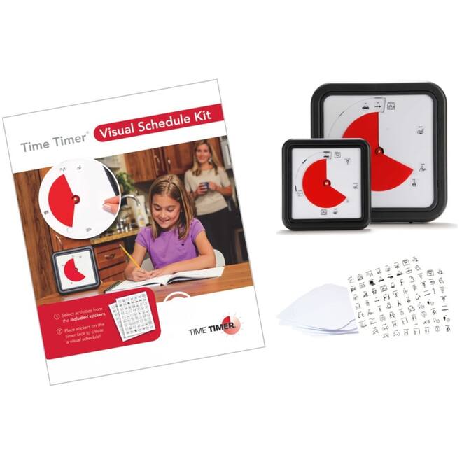 Visual Schedule Kit – Large (set van 5 blanco kaarten en 2 stickervellen)