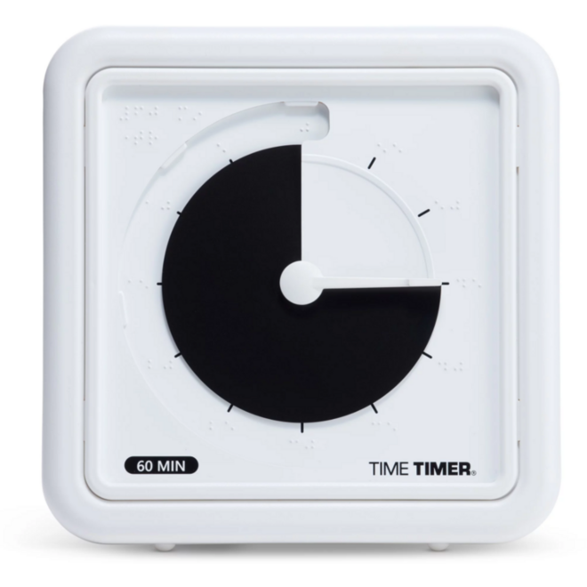 Time Timer® Braille Medium Black Disc