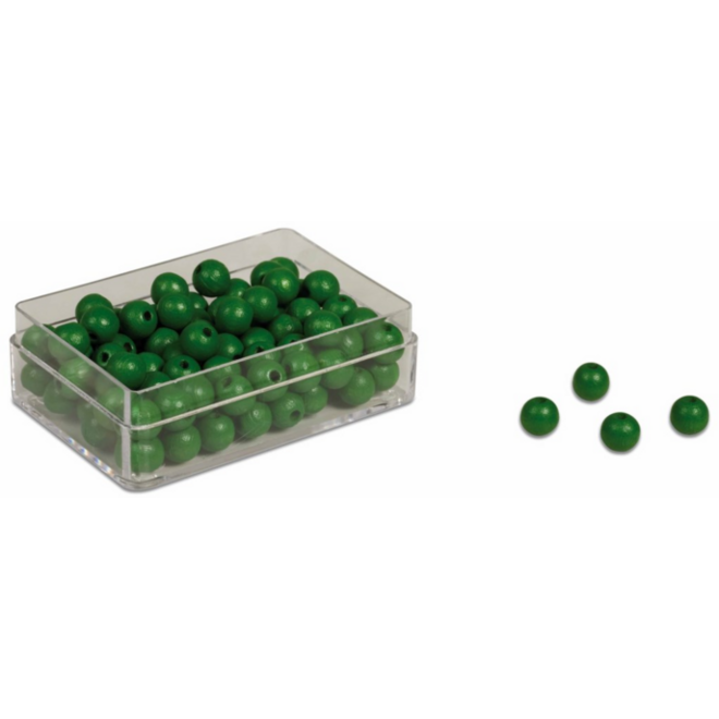 Deelmateriaal kralen groen 100 stuks