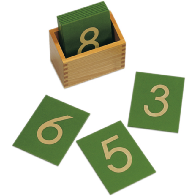 Schuurpapieren cijfers - schrijfschrift